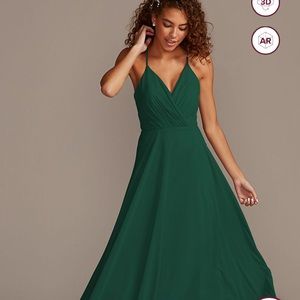 David’s bridal juniper long bridesmaid dress